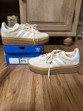 adidas Gazelle Bold in Wonder White Clear Sky